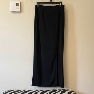 Le Chateau Classic Black Maxi Skirt